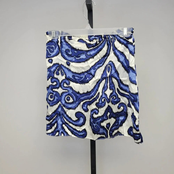 Anthropologie Amour Vert 100% Silk Skirt - Picture 3 of 5